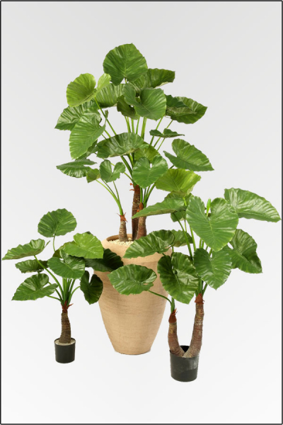 Alocasia Calidora künstliche Zimmerpflanze ca. 120 cm