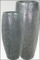 Preview: Barletta Vase ca. 120 cm, rund 50 cm aluminium Optik