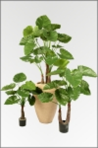 Alocasia Calidora, kuenstliche Zimmerpflanze ca. 80 cm