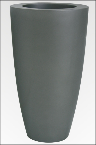 Como Vase in 90 cm Hoehe und in weiss und Silbergrau lieferbar