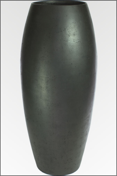 Del Garda Vase, Polystone Serie 90 cm anthrazit