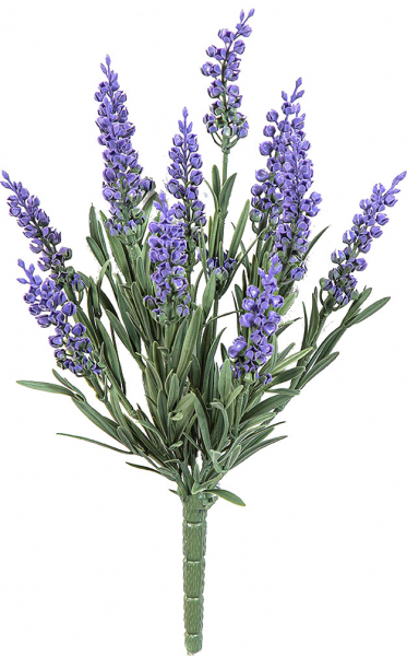 Lavendel Busch künstlich, ca. 35 cm, permanent schwerentflammbar. - UV beständig