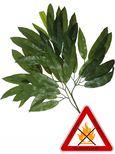 Mango Zweig künstlich ca.60 cm, permanent schwerentflammbar