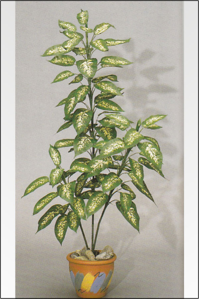 Mini Dieffenbachia, kuenstliche Topfpflanze ca. 170 cm.