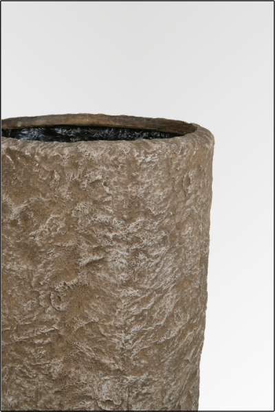 Modena Vase, ca. 100 cm, Granit/braun.