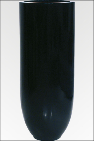 Palermo Classic Vase, Durchmesser 35 cm x 90 cm, schwarz