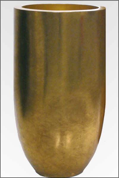 Palermo Elegance, Vase Durchmesser 50 x 90 cm in Blattgold