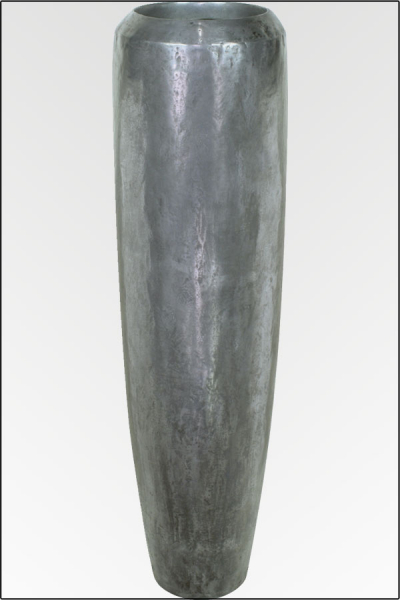 Salerno Vase antik/aluminium, 34 x 150 cm.