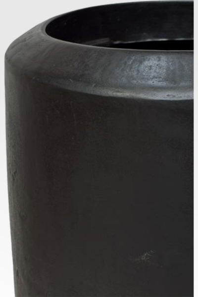 Salerno Vase schwarz/glanz, 30 x 80 cm