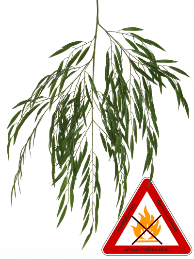 Weiden Zweig künstlich ca.120 cm, permanent schwerentflammbar.