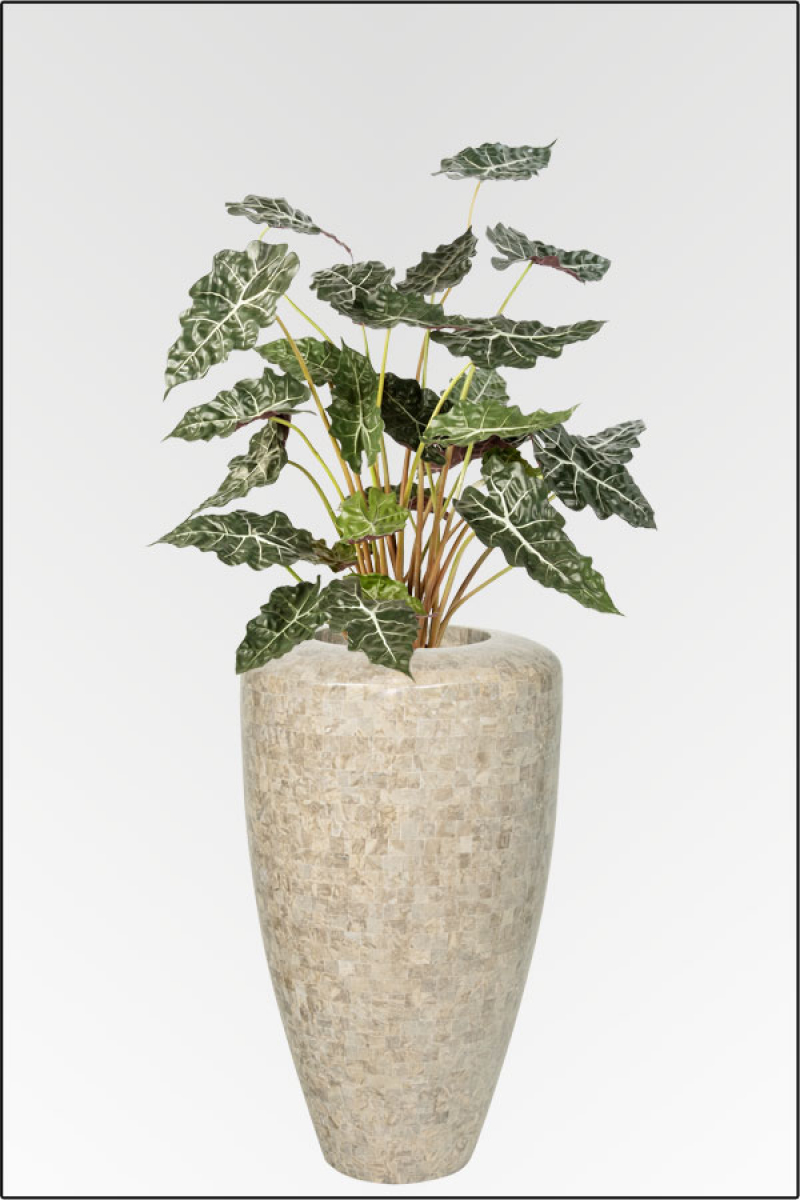 Alocasia Amazonica, kuenstliche Zimmerpflanze ca. 110 cm