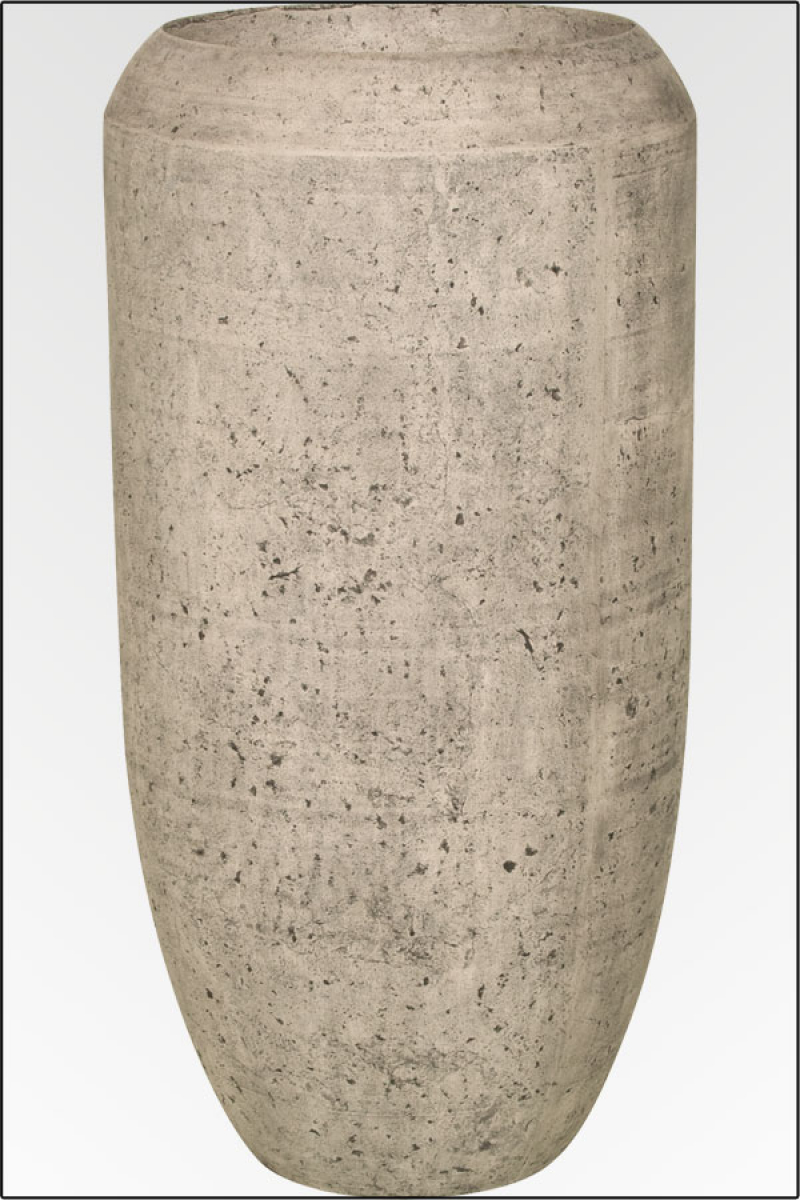 Bari Vase in grauer Betonstein Optik 