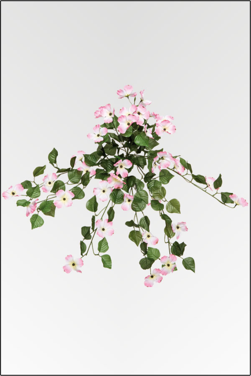 Dogwood Busch künstlich ca.60 cm; rosa