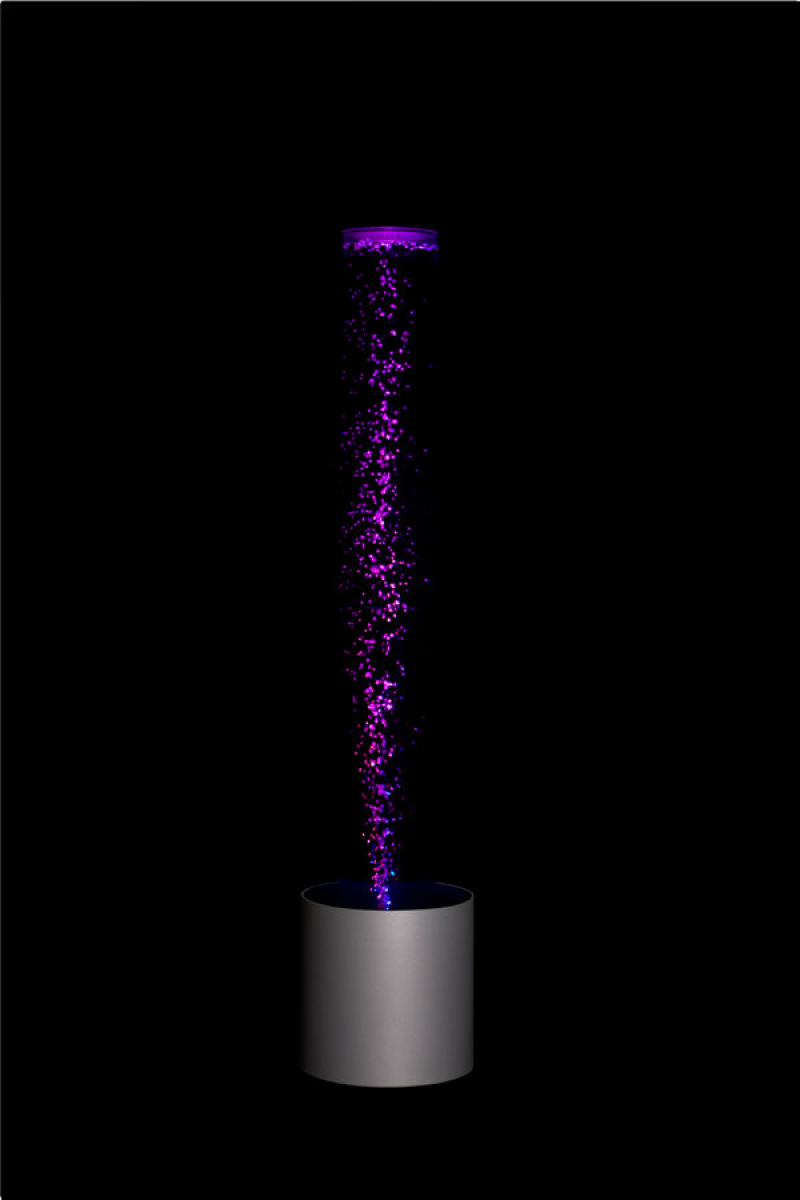 Effekt Wassersaeule Rund 20 x 160 cm mit LED Farbwechsler.