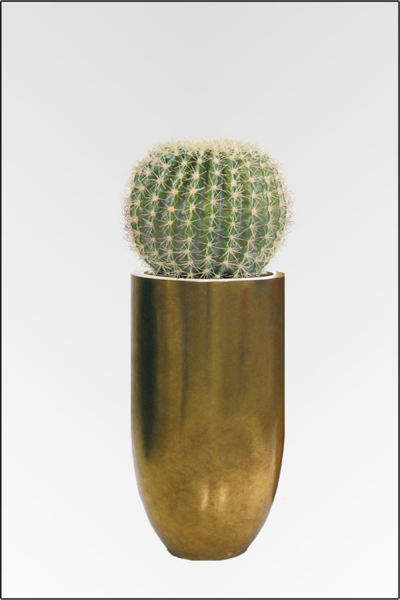 Goldkugel Kaktus kuenstlich ( Schwiegermutterstuhl)