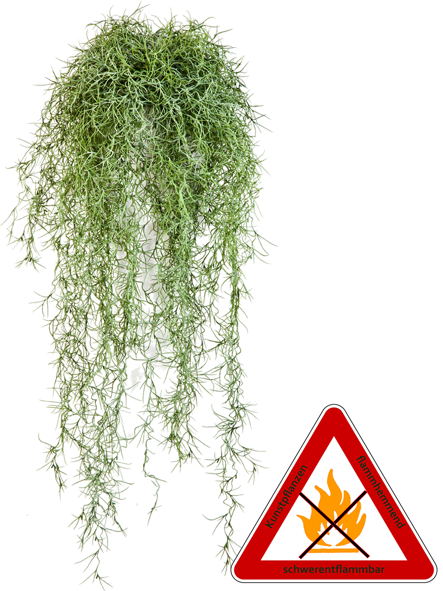 Langhaar Bartflechte künstlich ca. 80 cm permanent schwerentflammbar