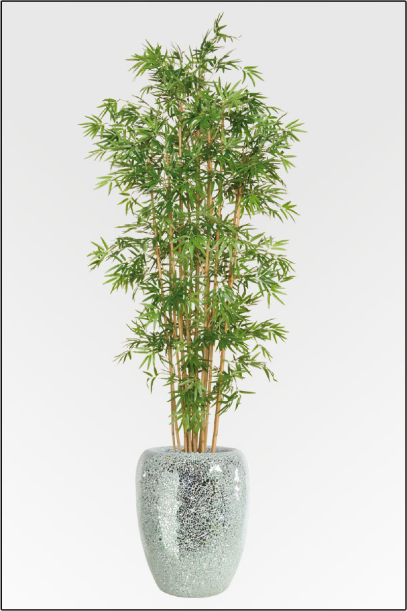 Mini Bambus kuenstlich mit Naturstamm; ca. 140 cm