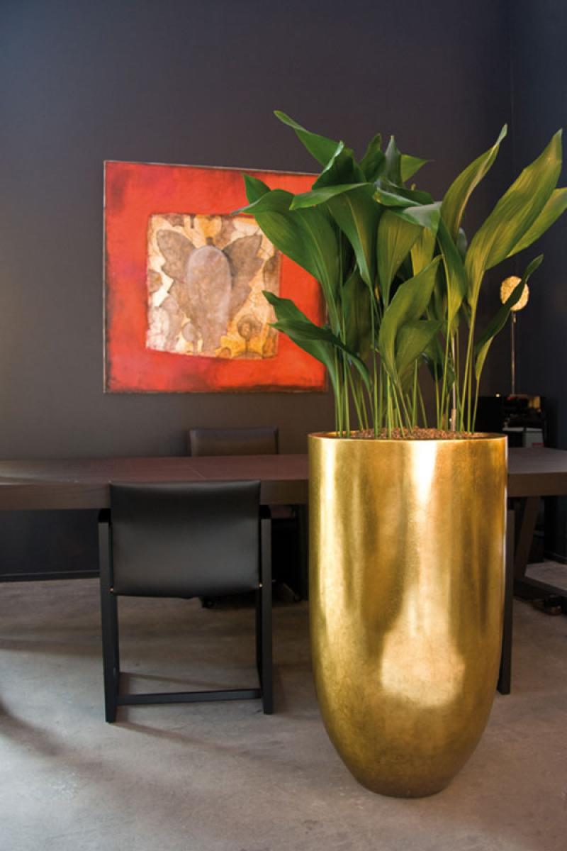 Palermo Elegance, Vase Durchmesser 50 x 125 cm in Blattgold