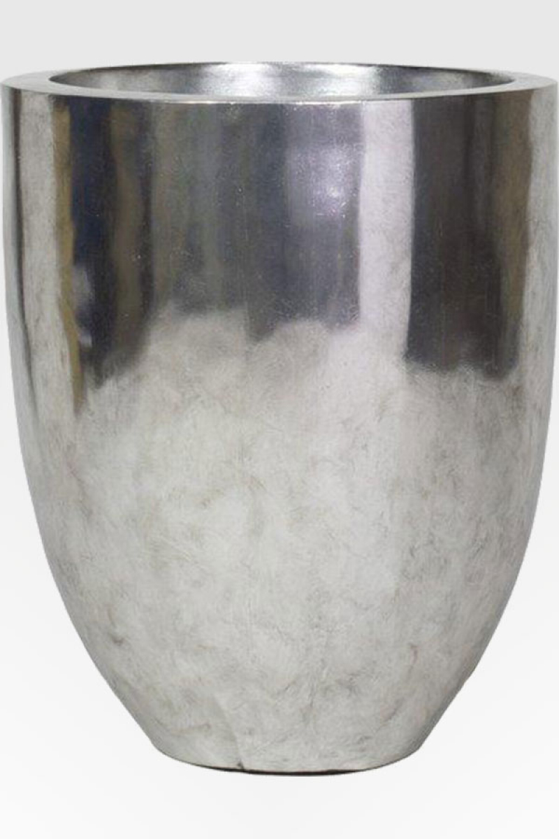 Palermo Elegance, Vase Durchmesser 50 x 60 cm Blattsilber