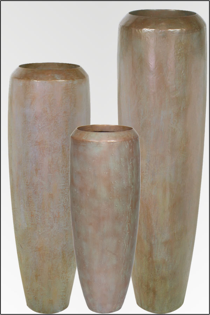 Salerno Vase antik/bronze, 34 x 150 cm.