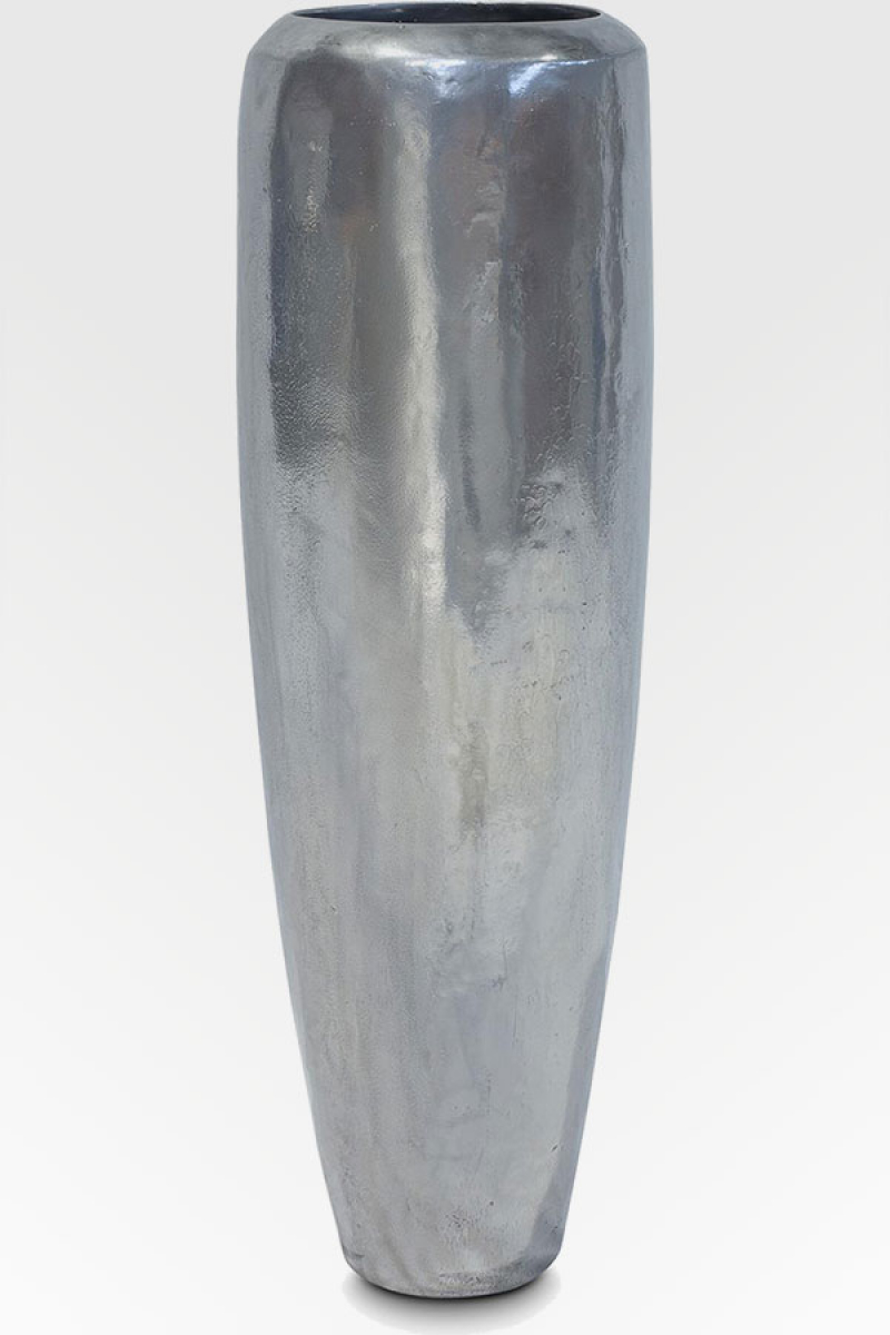 Salerno Vase chrome, 31 x 100 cm.